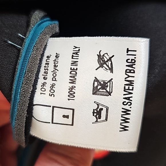 Save My Bag Turquoise Hippie Fringed Neoprene Tote Bag - Large - Picture 11 of 11